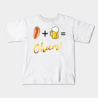 Beers and hotdogs Kids T-Shirt